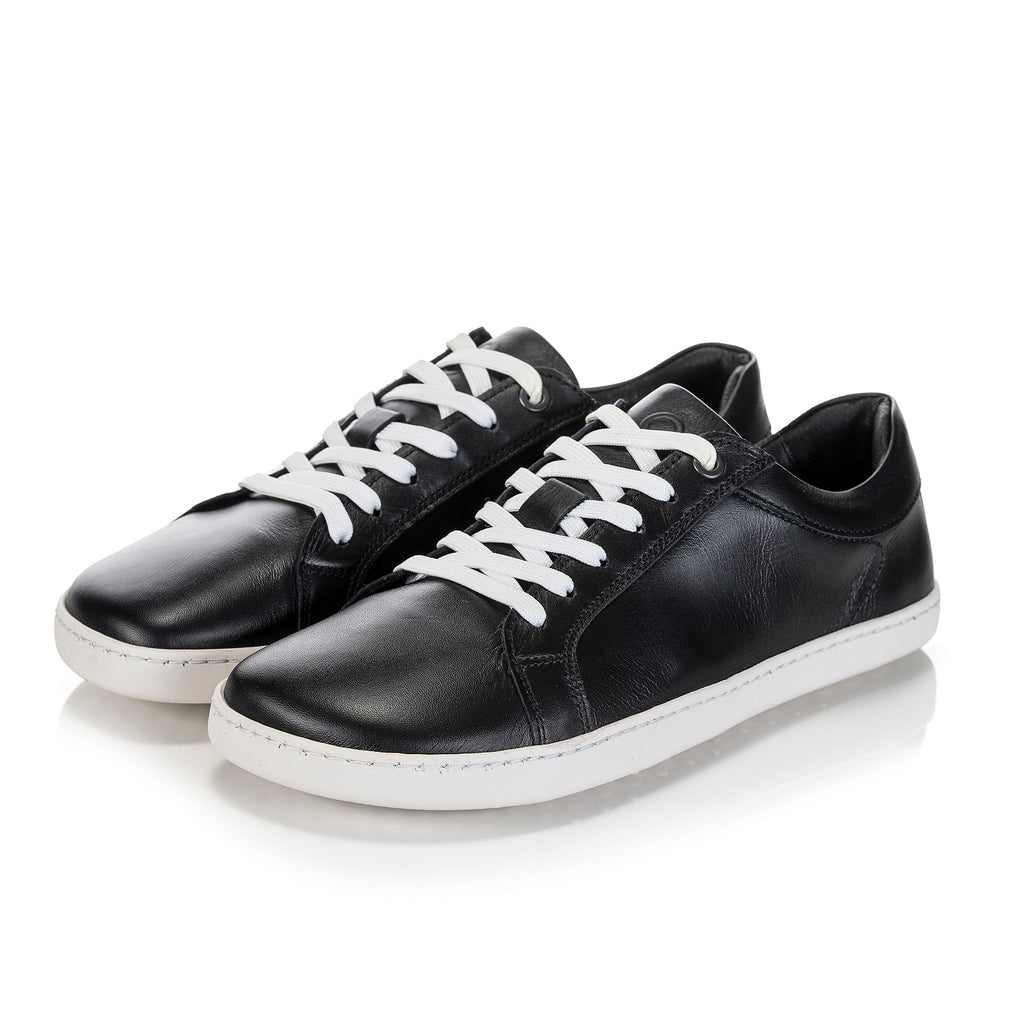 Shapen Feelin Uni Barefoot Sneakers - Black and White Leather