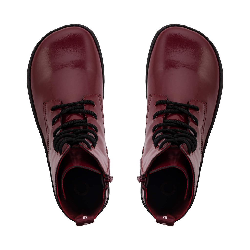 Shapen Maverick Barefoot Boots - Bordeaux Premium Leather