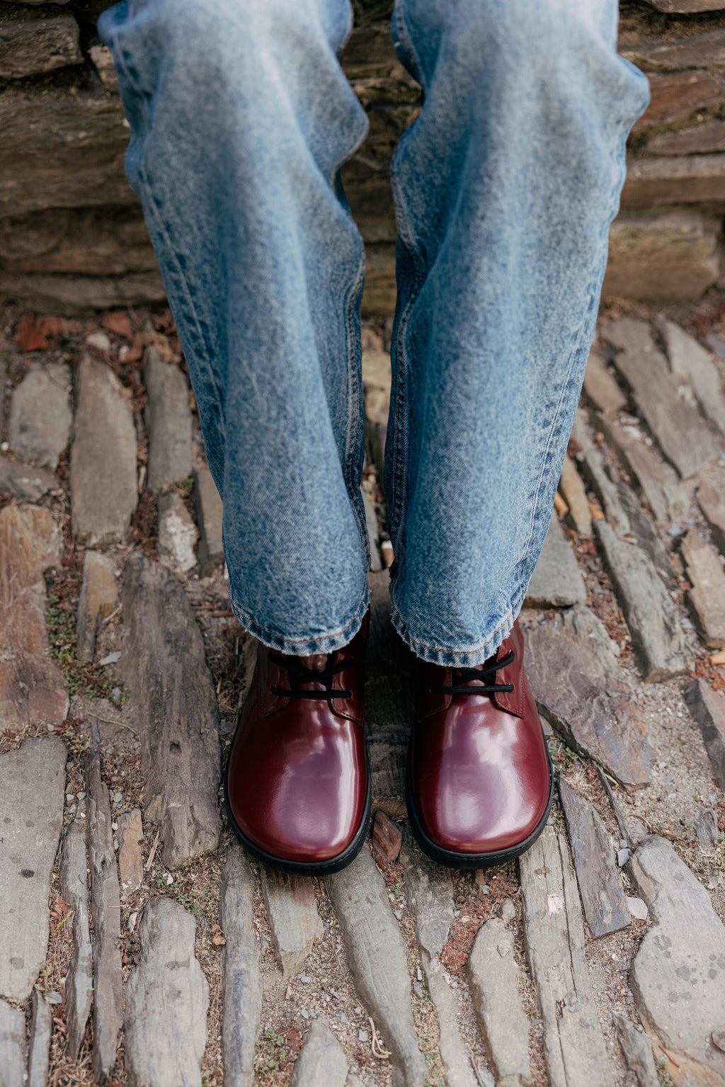 Shapen Maverick Barefoot Boots - Bordeaux Premium Leather