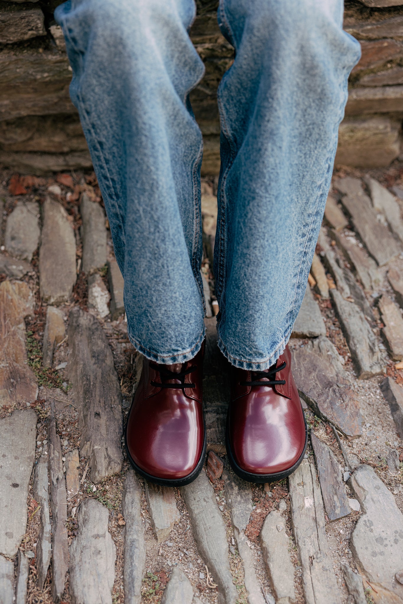 Shapen Maverick Barefoot Boots - Bordeaux Premium Leather