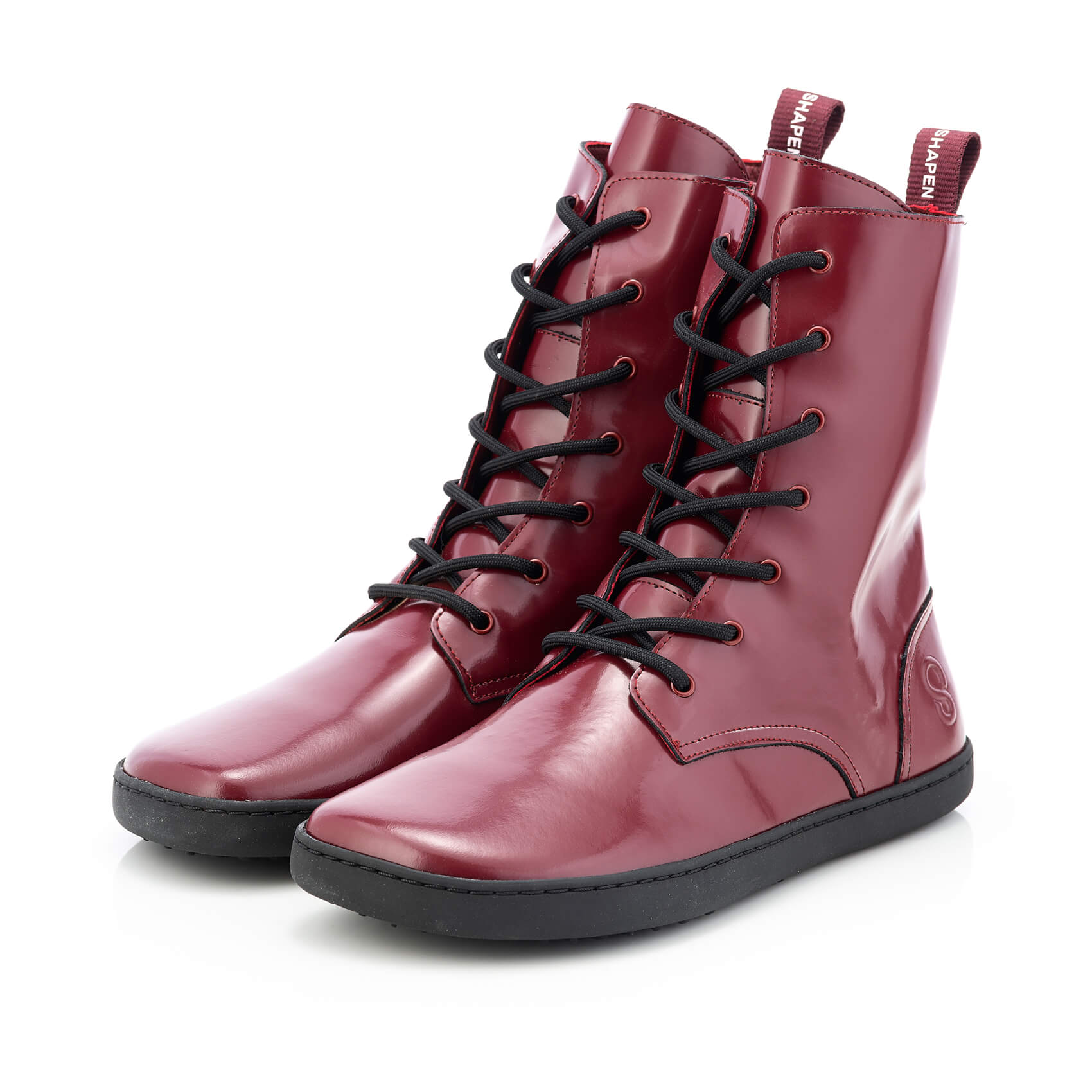 Shapen Maverick Barefoot Boots - Bordeaux Premium Leather
