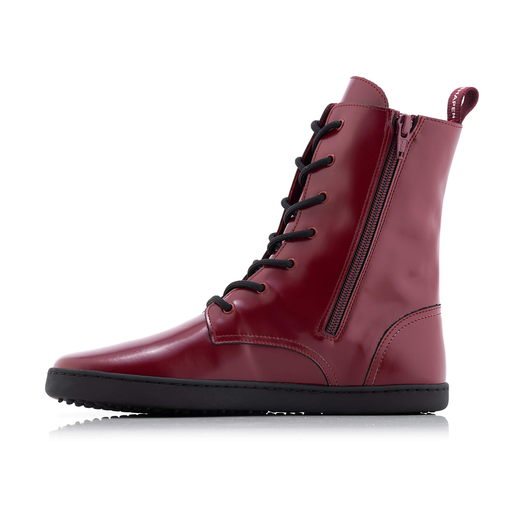 Shapen Maverick Barefoot Boots - Bordeaux Premium Leather