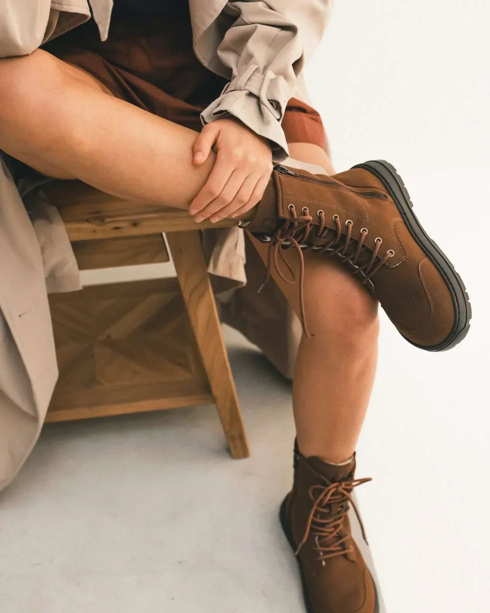 Beflamboyant Omega Combat Boot - Oak PRE ORDER