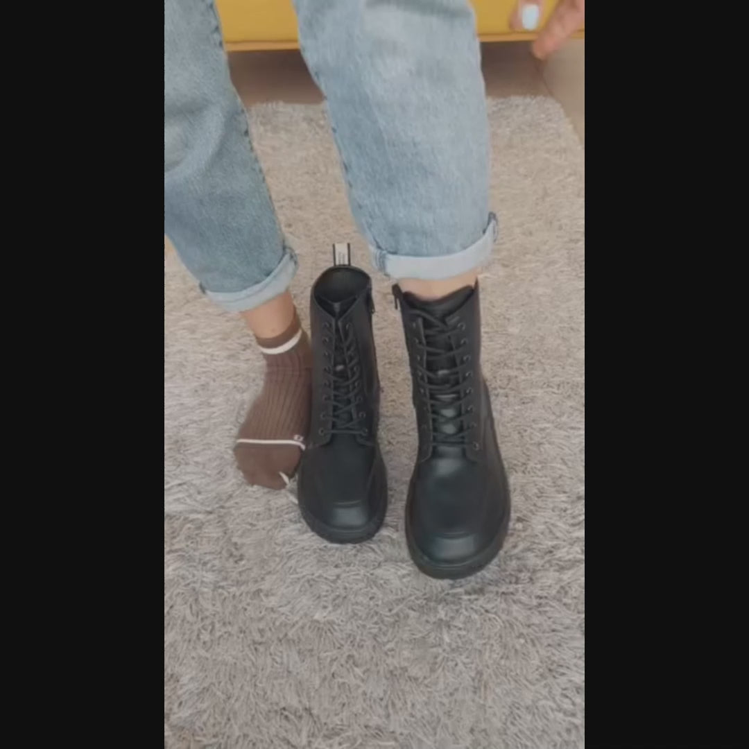 Be Flamboyant Omega Combat Boot - Black PRE ORDER