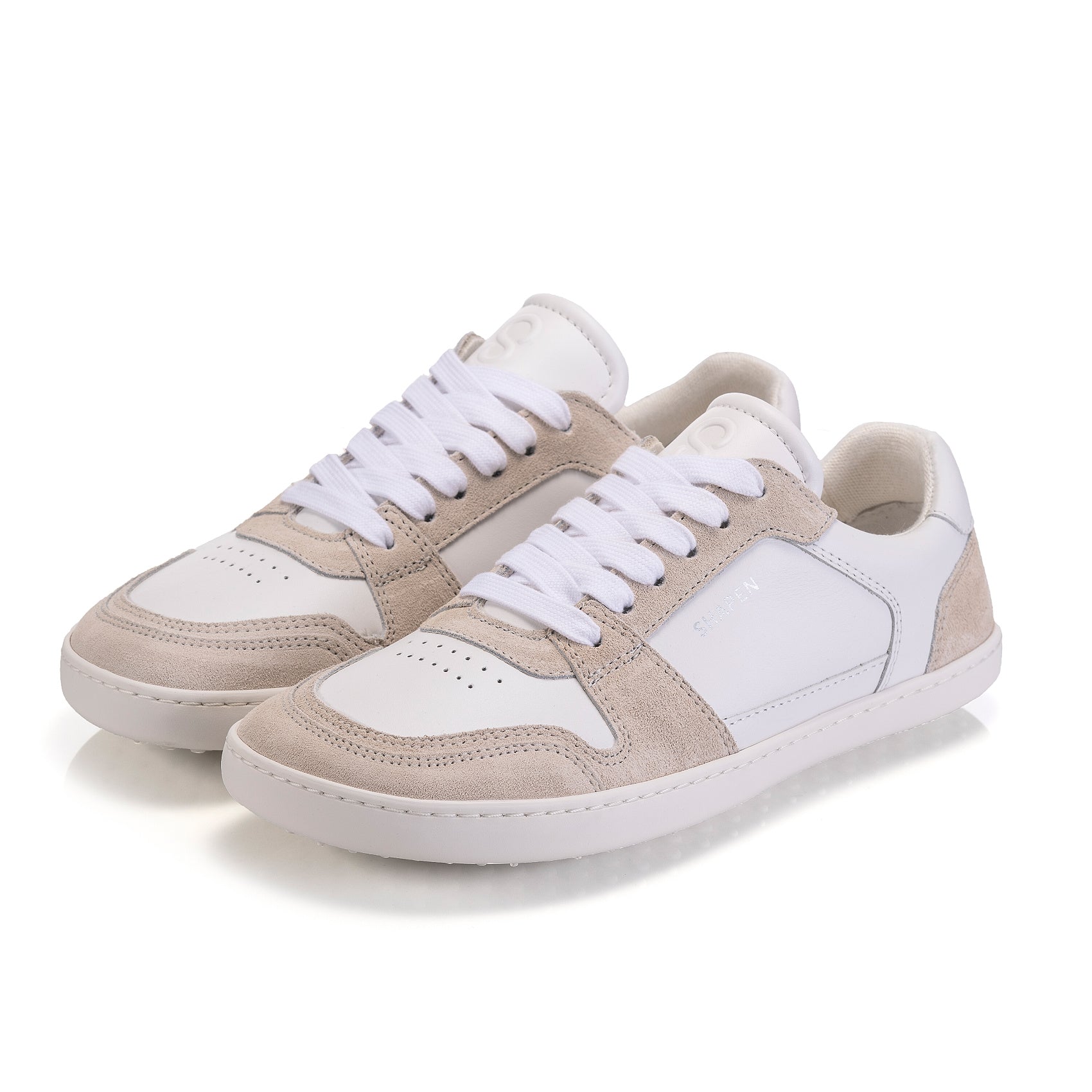 Shapen Rewind- white and taupe