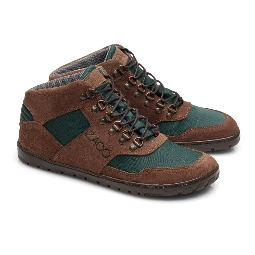 ZAQQ Hiqe Mid Waterproof  - Brown and Green- PRE ORDER