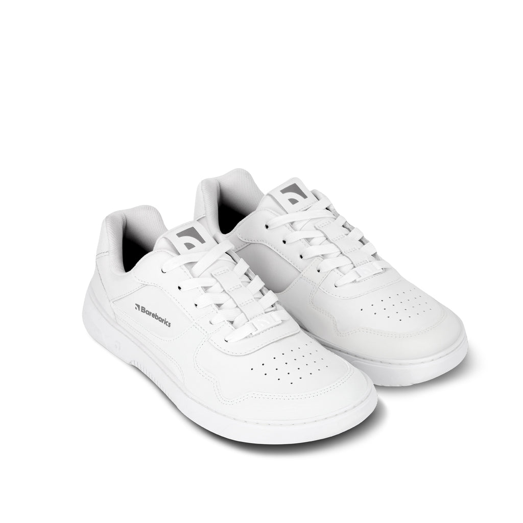 Barebarics Zing- All White Leather chunky sneaker