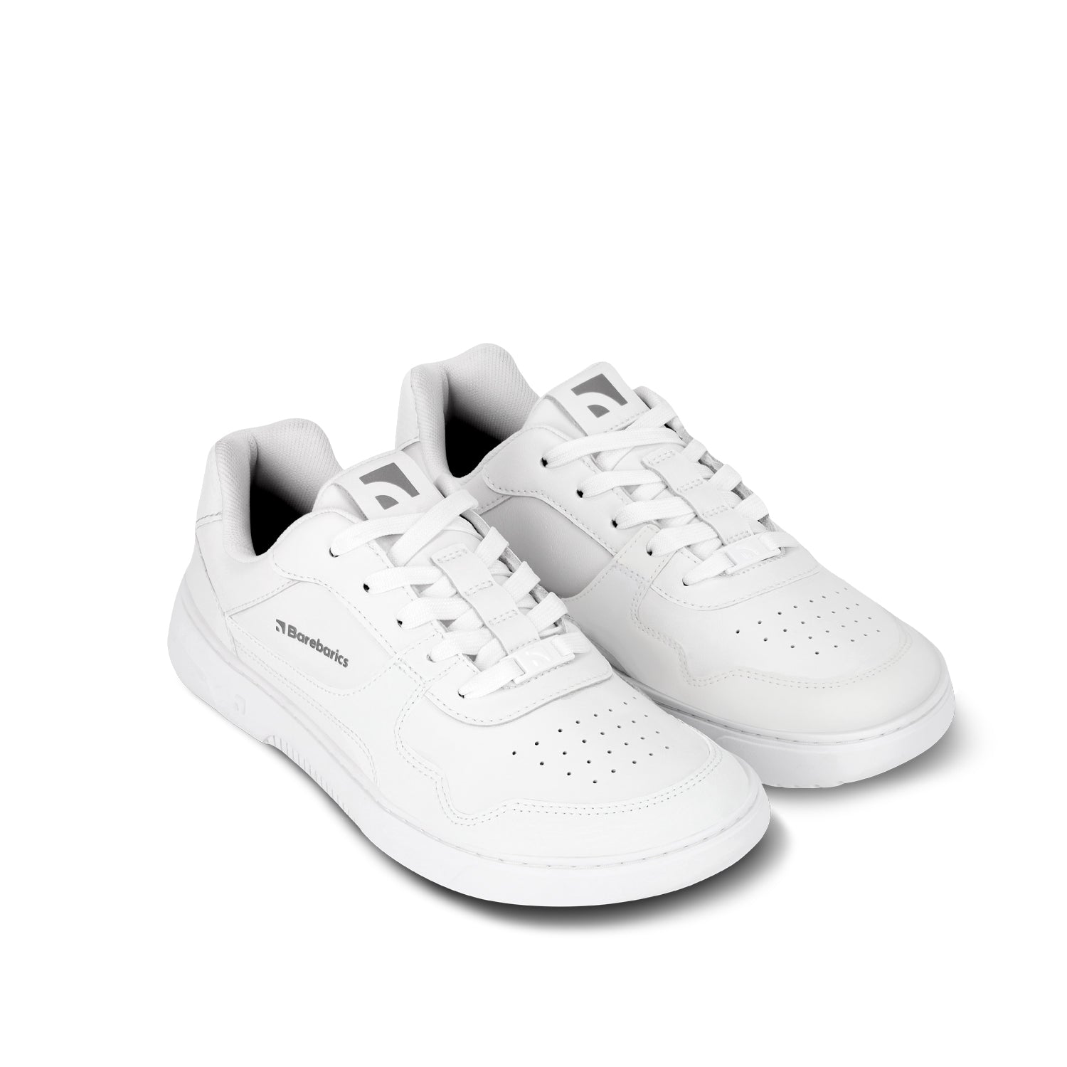 Barebarics Zing- All White Leather chunky sneaker